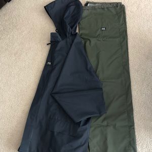 Mens Helly Hansen polyurethane raincoat & pant